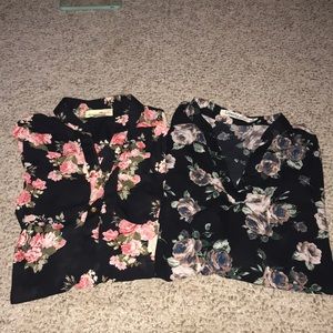 2 Floral Shirts